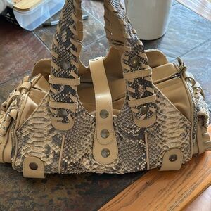 Chloe Silverado bag-python leather